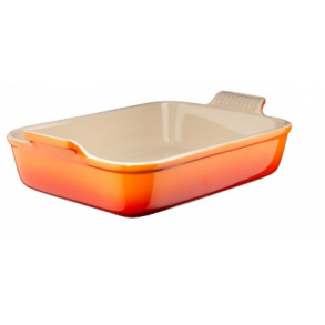 Le Creuset Heritoge rektangulrt fad 24/19 X B.15,5cm Volcanic 