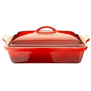Le Creuset Heritage Rektangulrt Fad M/ Lg 33x23 cm - Rd