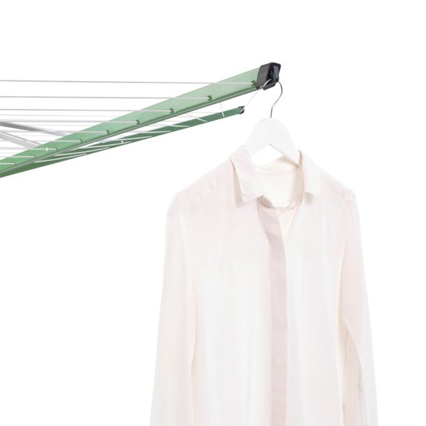 Brabantia T�rrestativ Lift-O-Matic 50 mtr.  m/overtr�k, t�jklemmepose og t�jklemmer - Leaf Green