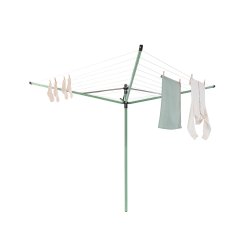 Brabantia T�rrestativ Lift-O-Matic 50 mtr.  m/overtr�k, t�jklemmepose og t�jklemmer - Leaf Green