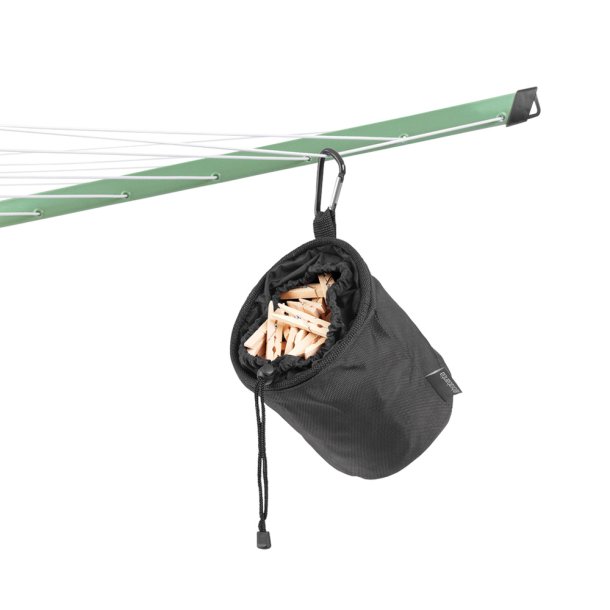 Brabantia T�rrestativ Lift-O-Matic 50 mtr.  m/overtr�k, t�jklemmepose og t�jklemmer - Leaf Green