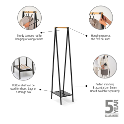 Brabantia Linn Garderobestativ Kompakt - Black