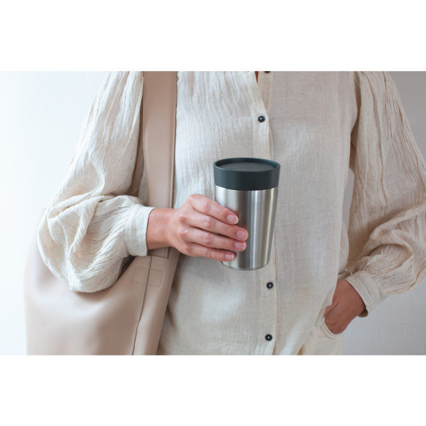 Brabantia Make &amp; Take Isoleret kop, Lille, 0.2L - Dark Grey