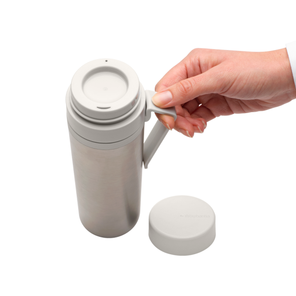 Brabantia Make &amp; Take Isoleret flaske, 0.5L - Light Grey