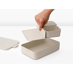 Brabantia Make &amp; Take Bento-madkasse, Stor - Soft Beige