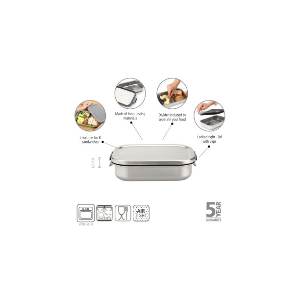 Brabantia Make &amp; Take Madkasse, L - Matt Steel