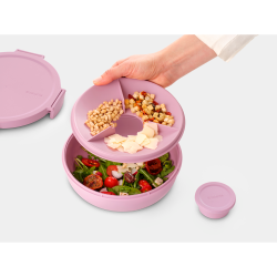 Brabantia Make &amp; Take Salatsk�l, 1,3L - Lilac Pink