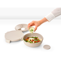 Brabantia Make &amp; Take Salatsk�l, 1,3L - Soft Beige