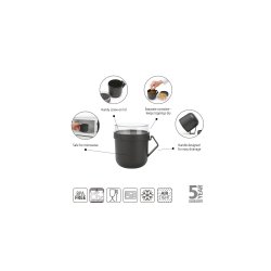 Brabantia Make &amp; Take Suppekrus, 0,6L - Dark Grey