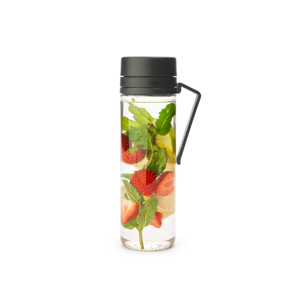 Brabantia Make &amp; Take Vandflaske med Si, 0,5L - Dark Grey