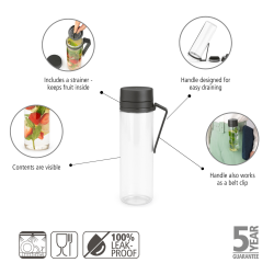 Brabantia Make &amp; Take Vandflaske med Si, 0,5L - Soft Beige