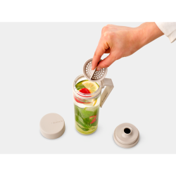 Brabantia Make &amp; Take Vandflaske med Si, 0,5L - Soft Beige