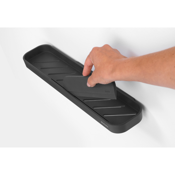 Brabantia MindSet Badhylde med badskraber - Dark Grey