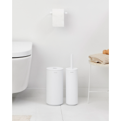 Brabantia St toiletbrste toiletrulleholder og dispenser - Mineral Fresh White