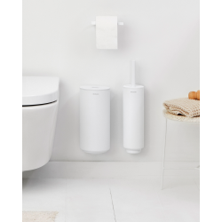 Brabantia St toiletbrste toiletrulleholder og dispenser - Mineral Fresh White