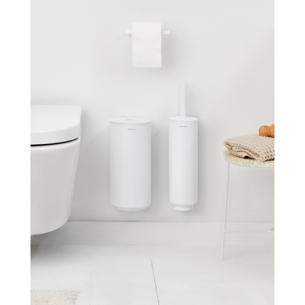 Brabantia St toiletbrste toiletrulleholder og dispenser - Mineral Fresh White