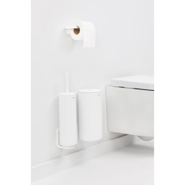 Brabantia St toiletbrste toiletrulleholder og dispenser - Mineral Fresh White