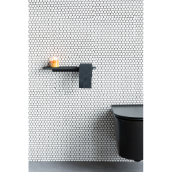 Brabantia MindSet Toiletrullerholder m. hylde - Mineral Infinite Grey