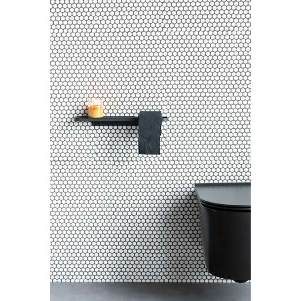 Brabantia MindSet Toiletrullerholder m. hylde - Mineral Infinite Grey