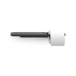 Brabantia MindSet Toiletrullerholder m. hylde - Mineral Infinite Grey
