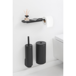 Brabantia MindSet Toiletrullerholder m. hylde - Mineral Infinite Grey
