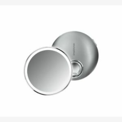Simplehuman Sensorspejl Kompakt 3X Forst�rrelse, Taske Inkluderet 10 Cm Genopladeligt, B�rstet Rustfrit St�l