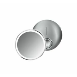 Simplehuman Sensorspejl Kompakt 3X Forstrrelse, Taske Inkluderet 10 Cm Genopladeligt, Brstet Rustfrit Stl