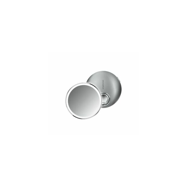Simplehuman Sensorspejl Kompakt 3X Forstrrelse, Taske Inkluderet 10 Cm Genopladeligt, Brstet Rustfrit Stl