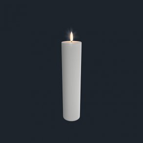 Uyuni Lighting Bloklys Stearinlys - Nordisk Hvid - 6 X 25 Cm