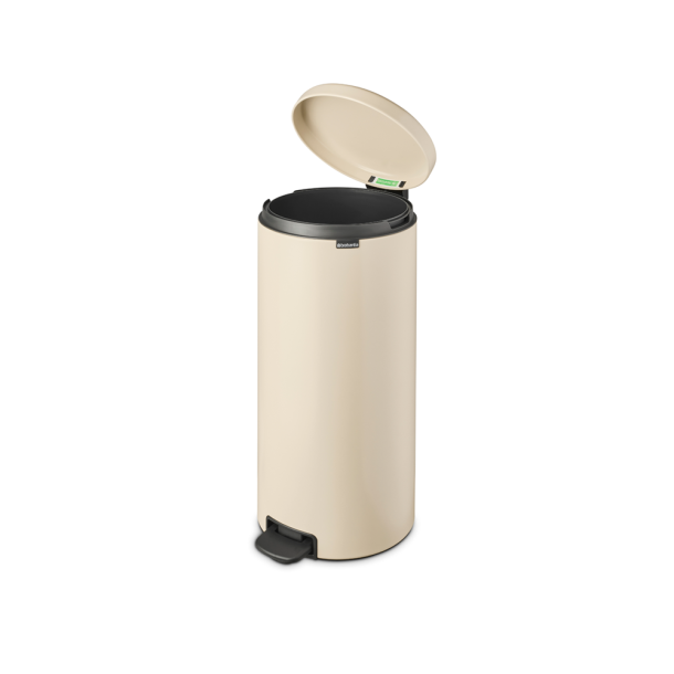 Brabantia Pedalspand NewIcon 30 Liter Soft Beige / Creme 