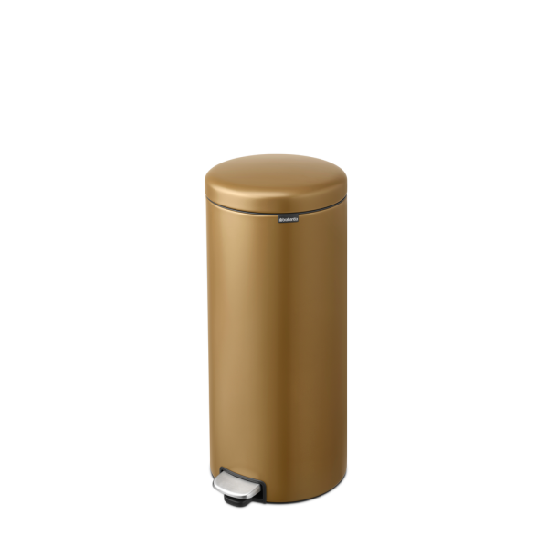 Brabantia NewIcon pedalspand 30 liter, m/plast inderspand - Warm Brass