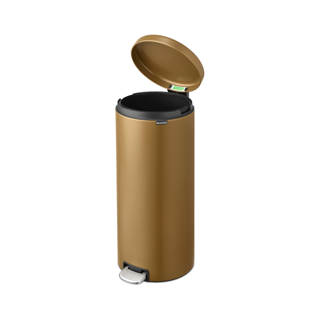 Brabantia NewIcon pedalspand 30 liter, m/plast inderspand - Warm Brass
