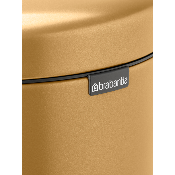 Brabantia NewIcon pedalspand 30 liter, m/plast inderspand - Warm Gold