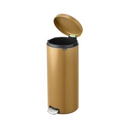 Brabantia NewIcon pedalspand 30 liter, m/plast inderspand - Warm Gold