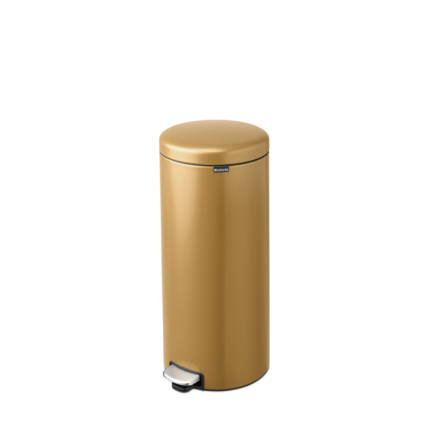 Brabantia NewIcon pedalspand 30 liter, m/plast inderspand - Warm Gold