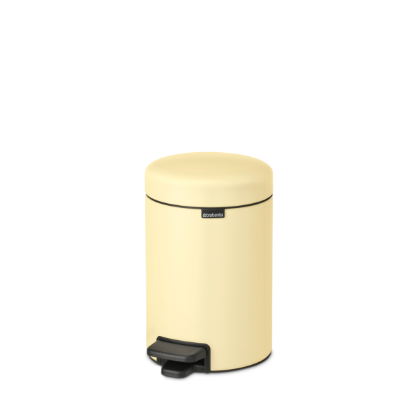 Brabantia Pedalspand Newicon 3 Liter, M/Plast Inderspand - Mellow  Yellow