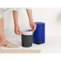 Brabantia NewIcon Pedalspand 3 liter - Mineral Powerful Blue