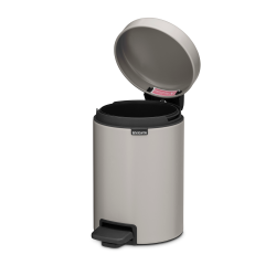 Brabantia Pedalspand NewIson 3 Liter, m/plast inderspand - Soft Grey