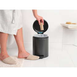 Brabantia NewIcon Pedalspand 5 liter - Confident Grey