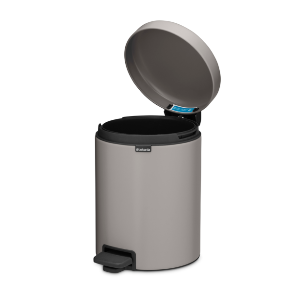 Brabantia Pedalspand NewIcon 5 Liter m/plast inderspand - Soft Grey