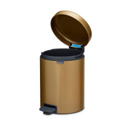 Brabantia Pedalspand NewIcon 5 Liter m/plast inderspand - Warm Brass