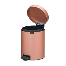Brabantia Pedalspand NewIcon 5 Liter m/plast inderspand - Warm Copper