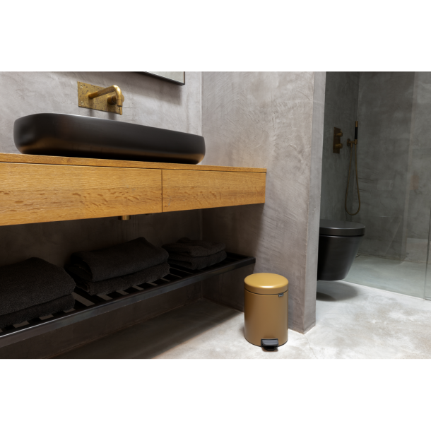 Brabantia NewIcon Pedalspand 5 liter - Warm Gold