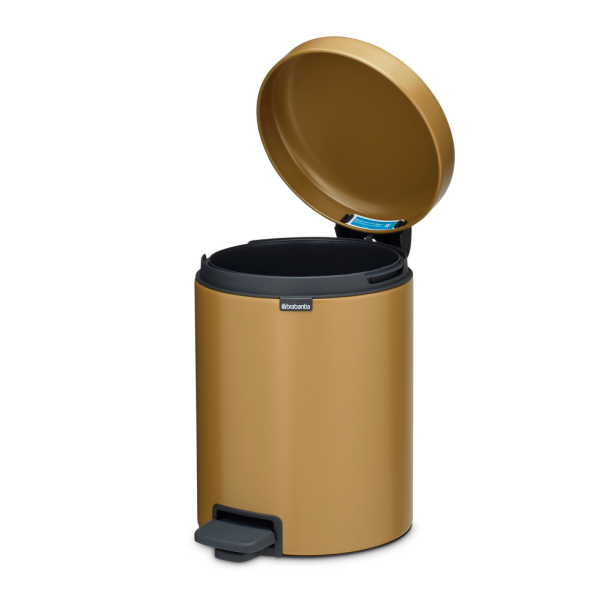 Brabantia NewIcon Pedalspand 5 liter - Warm Gold