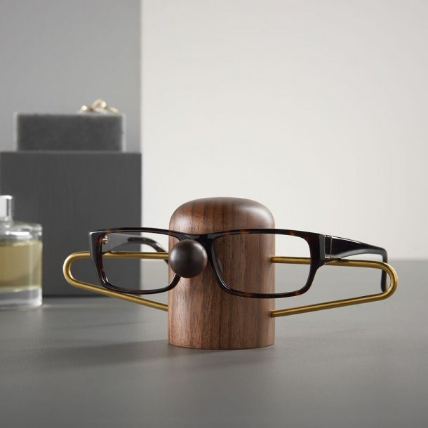 dot aarhus Nosy Glasgonhllare Walnut / Messing