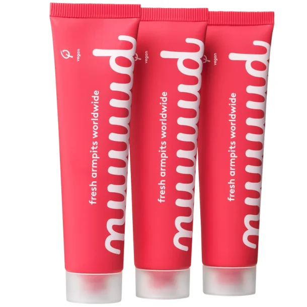 Nuud - Deocreme Uden Duft (3x40 ml)