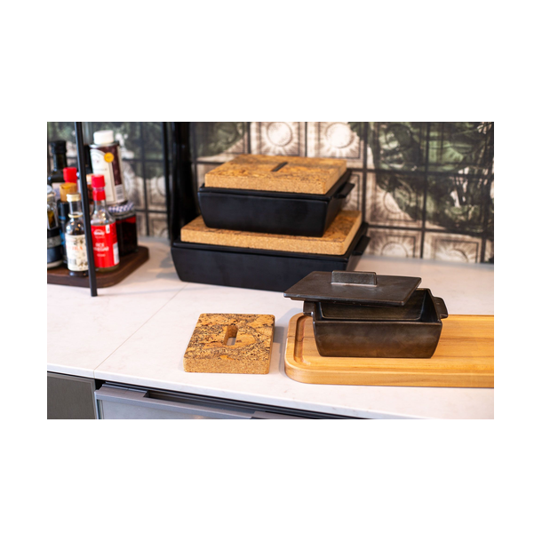 Dutchdeluxes Ovnfast Fad Rektangulr Mellem, Sort Mat