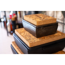 Dutchdeluxes Ovnfast Fad Rektangulr Mellem, Sort Mat