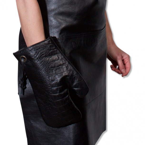 Dutchdeluxes Ultimate Ovnhandske 100% Lder Croco Black