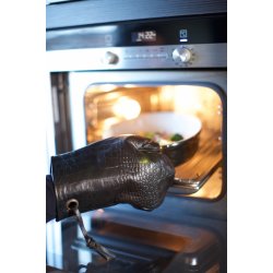 Dutchdeluxes Ultimate Ovnhandske 100% Lder Croco Black